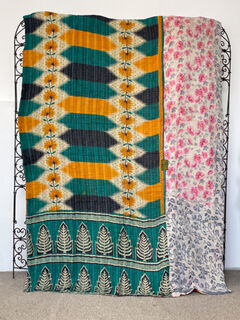 Vintage Kantha Quilt 39