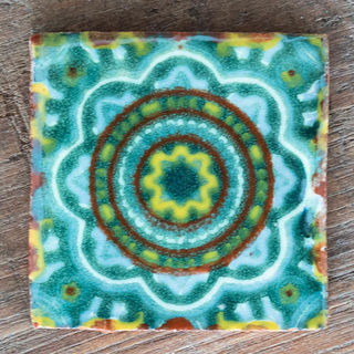 Rosario Mix Green Quarter Tile 50mm x 50mm