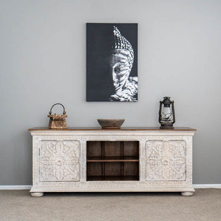 Aura TV Cabinet or Sideboard White