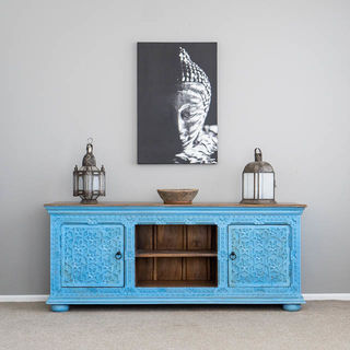 Aabha TV Cabinet or Sideboard Blue