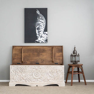 Janaki Blanket Box White