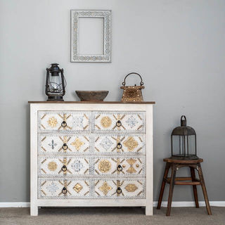 Kimaya Brass Drawers 