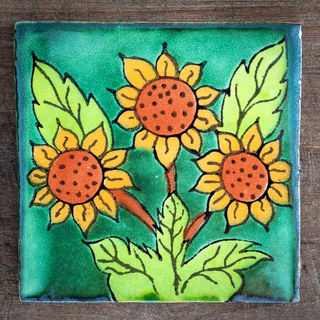 Sunflower Tile Green
