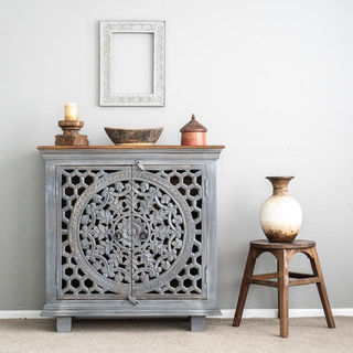 Boho Mandala Sideboard Grey