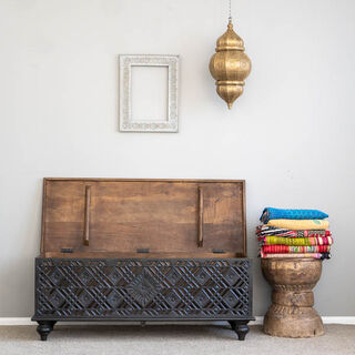 Ananya Blanket Box Charcoal