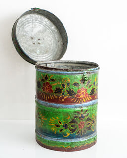 Painted Vintage Drum Large 1