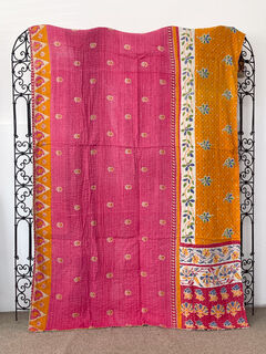 Vintage Kantha Quilt 116