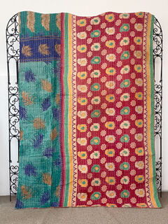 Vintage Kantha Quilt 124