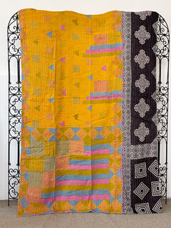Vintage Kantha Quilt 126