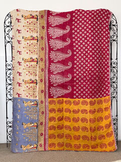 Vintage Kantha Quilt 134