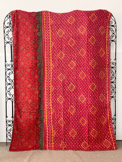 Vintage Kantha Quilt 137