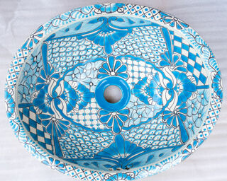 Medium Talavera Hand Basin 11