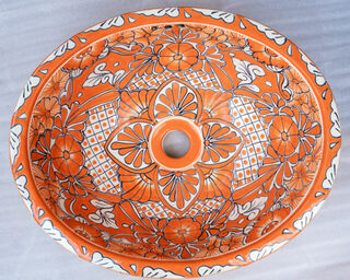 Medium Talavera Hand Basin 13