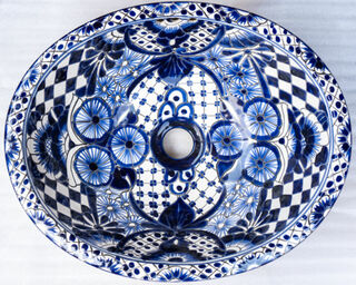 Medium Talavera Hand Basin 19