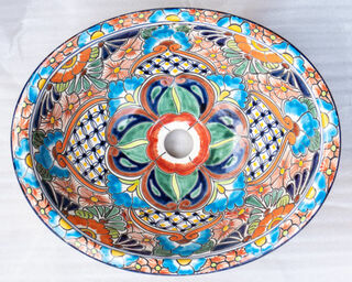 Medium Talavera Hand Basin 23