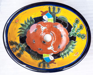 Medium Talavera Hand Basin 27