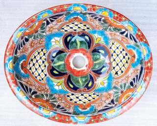 Medium Talavera Hand Basin 53
