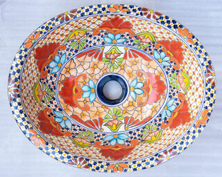 Medium Talavera Hand Basin 64
