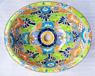 Medium Talavera Hand Basin 72