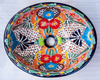 Medium Talavera Hand Basin 75