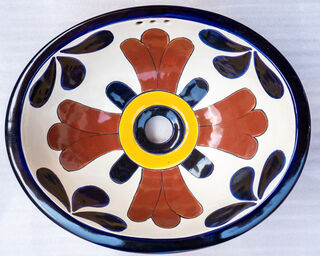 Medium Talavera Hand Basin 76
