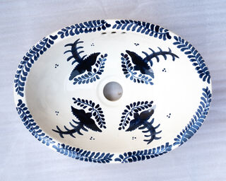 Small Talavera Hand Basin 9