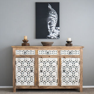 Flower Power Sideboard White PRE ORDER
