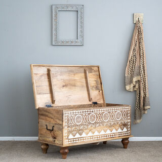 Medium Boho Blanket Box 2