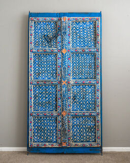 Blue Motif Door Wall Hanging