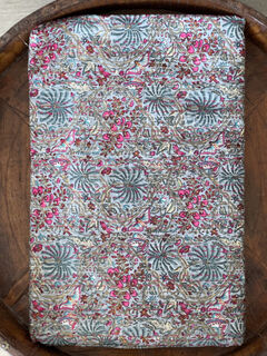 Wild Things Kantha Quilt Grey