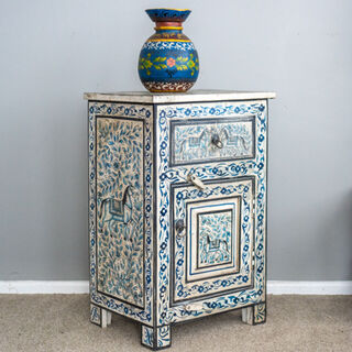 Hand Painted Horse Bedside Table