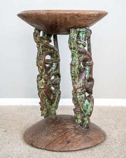 Old Cart Wheel Stool/Table