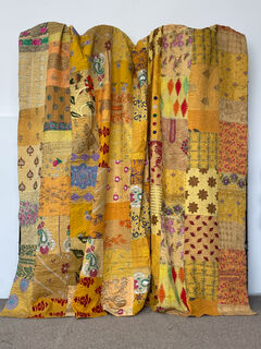 Embroidered Kantha Patchwork Quilt 1