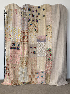 Embroidered Kantha Patchwork Quilt 2