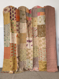 Embroidered Kantha Patchwork Quilt 4