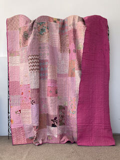 Embroidered Kantha Patchwork Quilt 5