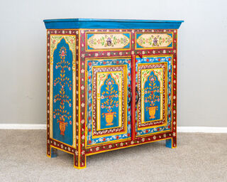 Hand Painted Bohemian Sideboard