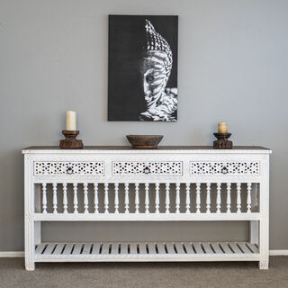 Bohemian Console White