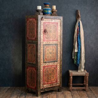 Hand Painted Boho Tallboy 5