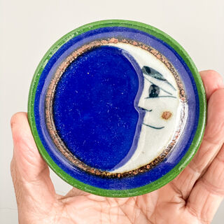 Moon Tile Green Edge