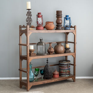 Vintage Teak Display Shelf