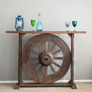 Wagon Wheel Console