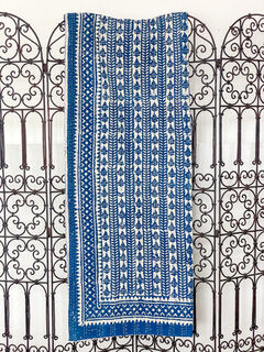 Jaipur Block Print Kantha Quilt