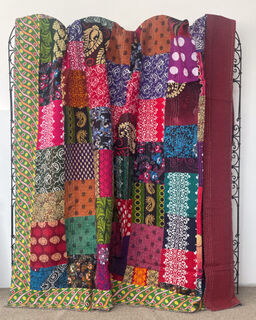 Kantha Patchwork Quilt 7