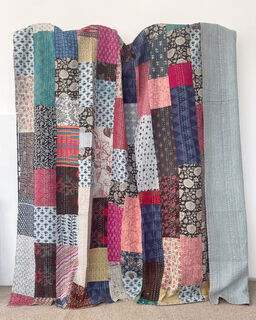 Kantha Patchwork Quilt 9