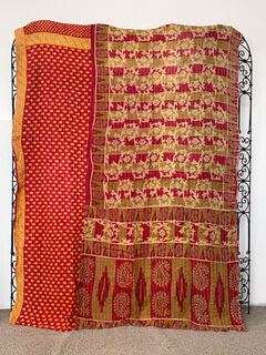 Vintage Kantha Quilt 75
