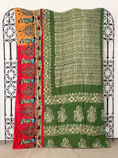 Vintage Kantha Quilt 80