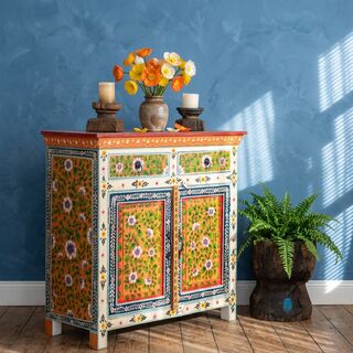 Hand Painted Cottage Sideboard