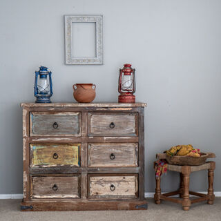 Boho Rustic 6 Drawers B