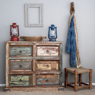 Boho Rustic 6 Drawers D
